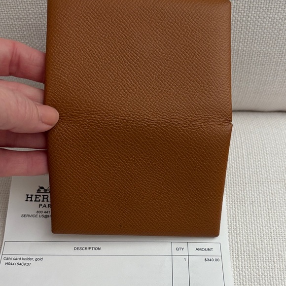 Hermès Calvi Card Holder “Gold” SLG - Picture 4 of 4